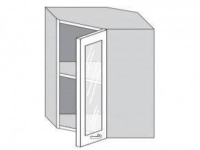 1.60.3у Шкаф настенный (h=720) угловой на 600мм со стекл. дверцей в Сургуте - surgut.магазин96.com | фото