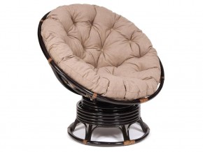 Кресло-качалка Papasan w 23/01 B с подушкой Antique brown, экошерсть Коричневый в Сургуте - surgut.магазин96.com | фото