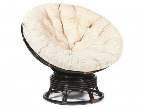 Кресло-качалка Papasan w 23/01 B с подушкой Antique brown, ткань Старт в Сургуте - surgut.магазин96.com | фото