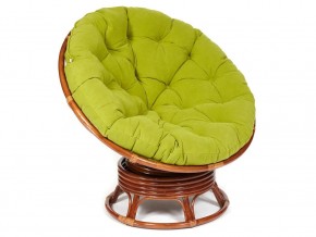 Кресло-качалка Papasan w 23/01 B с подушкой Pecan, флок Олива в Сургуте - surgut.магазин96.com | фото