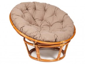 Кресло Papasan 23/01 W с подушкой Cognac, экошерсть Коричневый в Сургуте - surgut.магазин96.com | фото