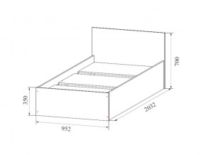 Кровать одинарная (Без матраца 0,9*2,0) в Сургуте - surgut.магазин96.com | фото