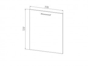 П 60 Комплект для посудомоечной машины 600 мм (цоколь + фасад) ЛДСП в Сургуте - surgut.магазин96.com | фото